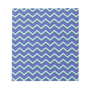 Bloc-note Motif Blue Sapphire Chevron