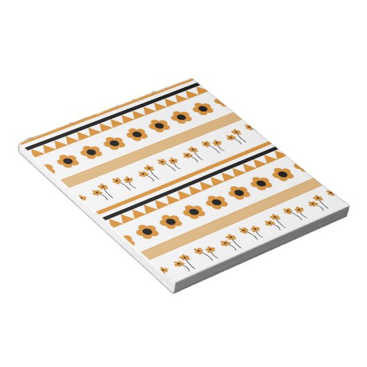 Bloc-note Motif Boho triangle de bordure (Incliné)