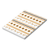 Bloc-note Motif Boho triangle de bordure (Tourné)