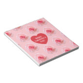 Bloc-note Motif Bonne Saint Valentin 2023 Arrière - plan (Incliné)