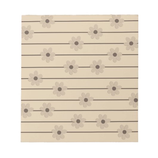 Bloc-note Motif Brown de Khaki à bande horizontale Y2K (Devant)