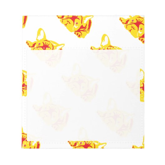 Bloc-note Motif Bulldog (Devant)