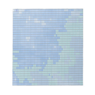 Bloc-note Motif Carré bleu Abstrait