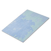 Bloc-note Motif Carré bleu Abstrait (Incliné)
