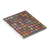 Bloc-note Motif Carré Brown (Incliné)
