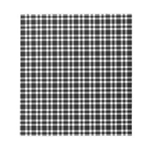 Bloc-note Motif carreaux noir blanc