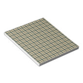 Bloc-note Motif carreaux vert jaune (Incliné)