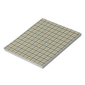 Bloc-note Motif carreaux vert jaune (Tourné)