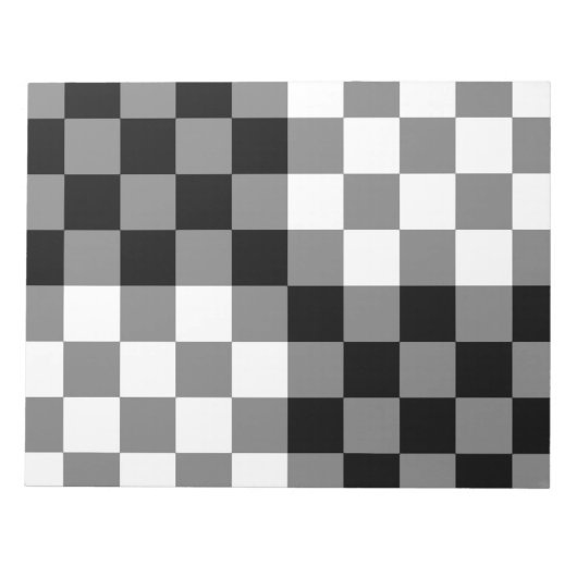 BLOC-NOTE MOTIF CHECKERBOARD (Devant)