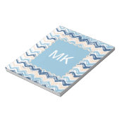 Bloc-note Motif Chevron de l'océan Pacifique (Tourné)