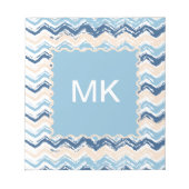 Bloc-note Motif Chevron de l'océan Pacifique (Devant)