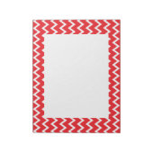 Bloc-note Motif Chevron rouge et blanc (Tourné)