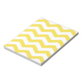 Bloc-note Motif Chevron Serré Jaune (Tourné)