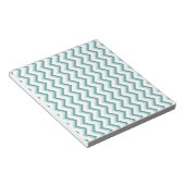 Bloc-note Motif Chevron ZigZag dans Mint Green (Incliné)