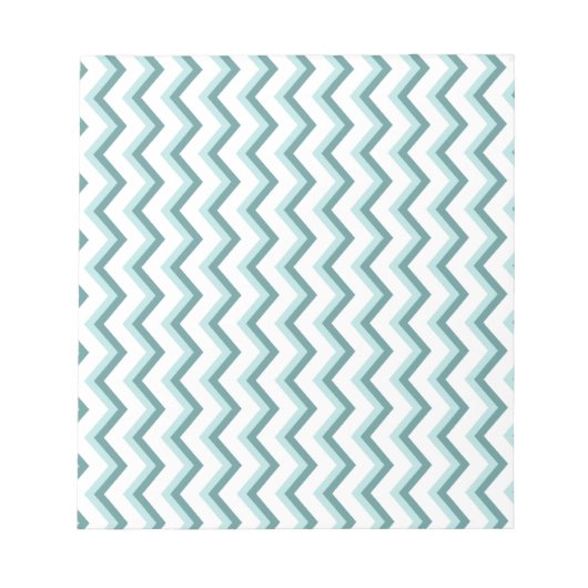 Bloc-note Motif Chevron ZigZag dans Mint Green (Devant)