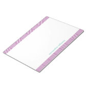 Bloc-note Motif Chic Purple Herringbone (Incliné)