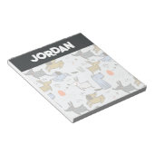 Bloc-note Motif chien mignon Doodle (Incliné)