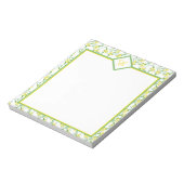 Bloc-note Motif citrons monogramme (Tourné)