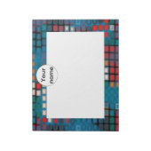 Bloc-note Motif coloré de rectangles (Tourné)
