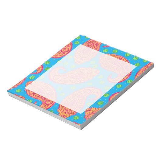 Bloc-note Motif coloré Paisley (Tourné)