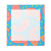 Bloc-note Motif coloré Paisley (Devant)