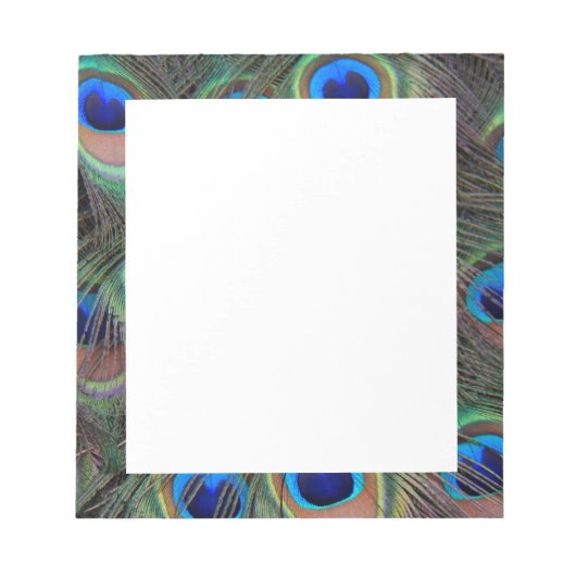 Bloc-note Motif coloré Peacock Feather Eyespot (Devant)
