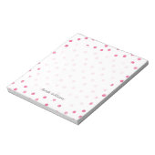 Bloc-note Motif Confetti blanc rose (Tourné)