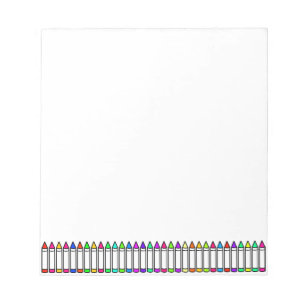 Bloc-note Motif Crayon de dessin