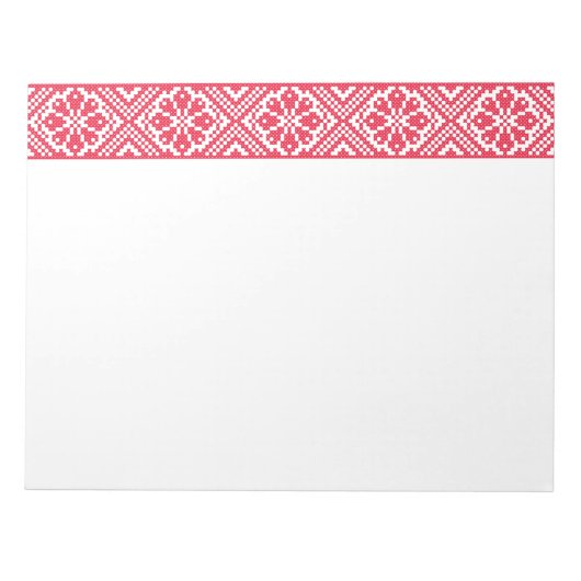 Bloc-note Motif croix rouge (Devant)