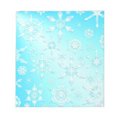 Bloc-note Motif Crystal Snowflakes (Devant)