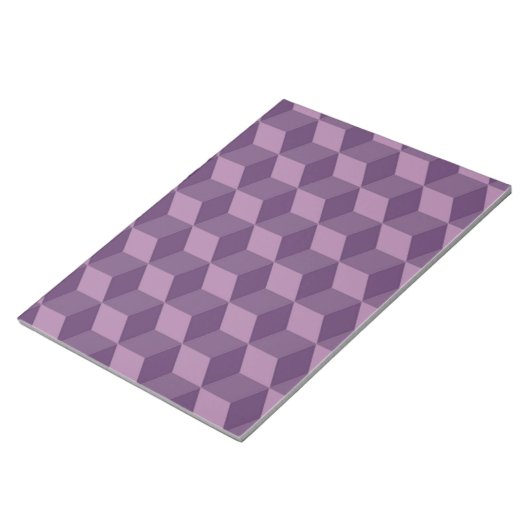 Bloc-note Motif CUBES PURPLE (Incliné)