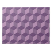 Bloc-note Motif CUBES PURPLE (Devant)