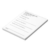 Bloc-note Motif d'absence du cabinet médical Note de médecin (Tourné)