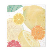 Bloc-note Motif d'agrumes d'été citron orange et pamplemouss (Devant)