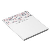 Bloc-note Motif d'aquarelle rose et gris (Incliné)