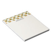 Bloc-note Motif d'aquarelle vintage Orange Apricots (Incliné)