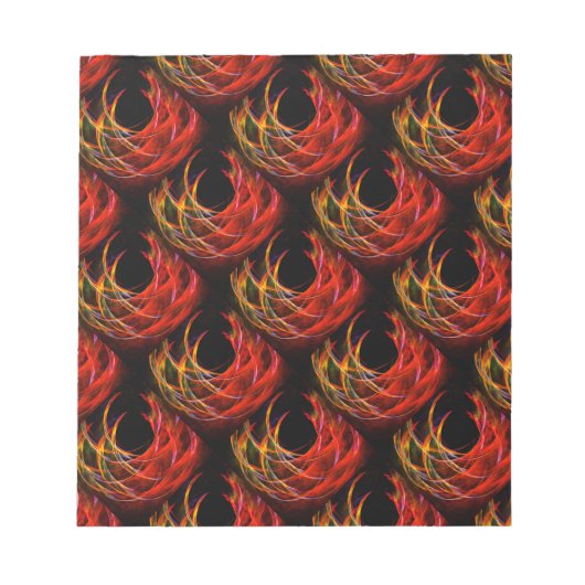 Bloc-note Motif d'art abstrait élégant boho moderne mignon # (Devant)