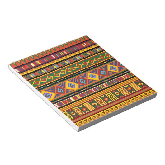 Bloc-note Motif d'art ethnique en Afrique (Incliné)
