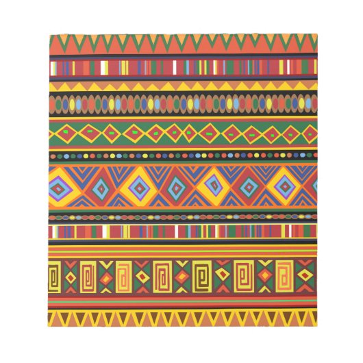 Bloc-note Motif d'art ethnique en Afrique (Devant)