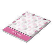 Bloc-note Motif de balle de soccer rose Monogram (Tourné)