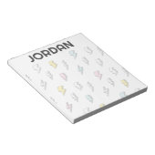 Bloc-note Motif de boulon de foudre à doodle mignon (Incliné)