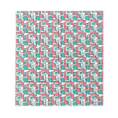 Bloc-note Motif de briques rétro (Devant)