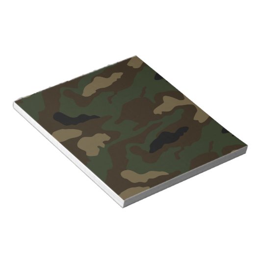 Bloc-note motif de camouflage militaire (Incliné)