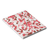 Bloc-note Motif de camouflage rouge (Incliné)