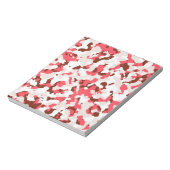 Bloc-note Motif de camouflage rouge (Tourné)