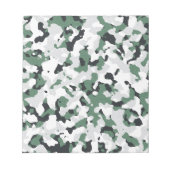 Bloc-note Motif de camouflage vert (Devant)
