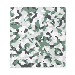 Bloc-note Motif de camouflage vert