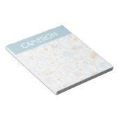 Bloc-note Motif de carte de quartier de Cute Pastel (Incliné)