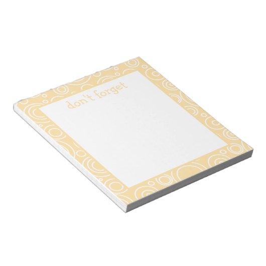 Bloc-note Motif de cercle amusant (Incliné)