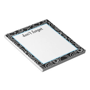 Bloc-note Motif de cercle amusant